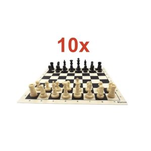Pack de 10 taulers i peçes de club staunton 5/6